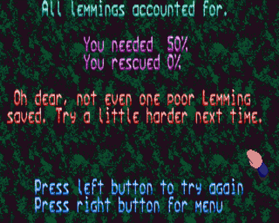 Oh No! More Lemmings Screenshot 12 (Atari ST)