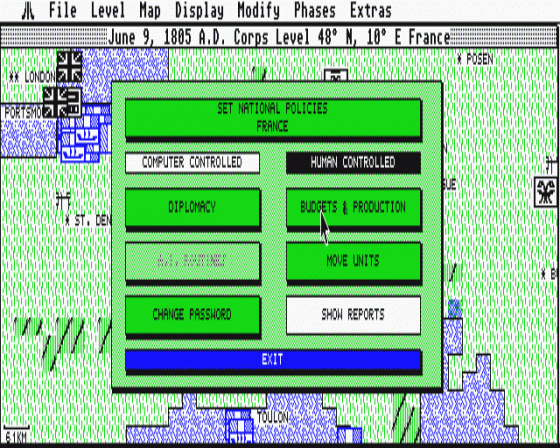 UMS: The Universal Military Simulator II: Nations at War Screenshot 7 (Atari ST)