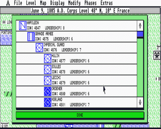 UMS: The Universal Military Simulator II: Nations at War Screenshot 9 (Atari ST)