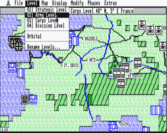 UMS: The Universal Military Simulator II: Nations at War 1.1 Screenshot 5 (Atari ST)