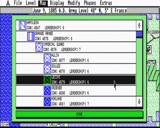 UMS: The Universal Military Simulator II: Nations at War 1.1 Screenshot 14 (Atari ST)