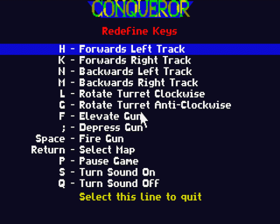 Conqueror Screenshot 11 (Atari ST)