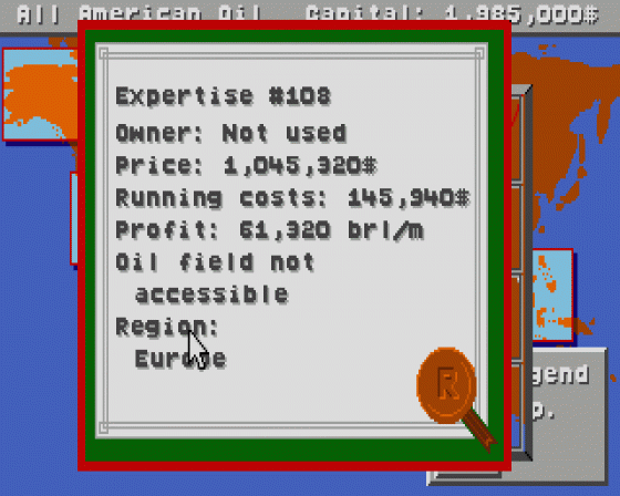 Oil Imperium Screenshot 11 (Atari ST)