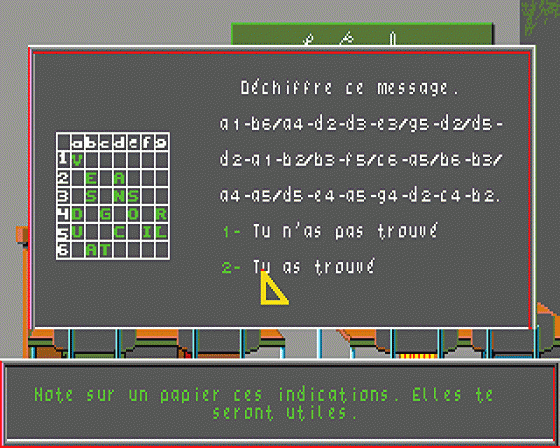 Le Labyrinthe aux Cent Calculs Screenshot 5 (Atari ST)