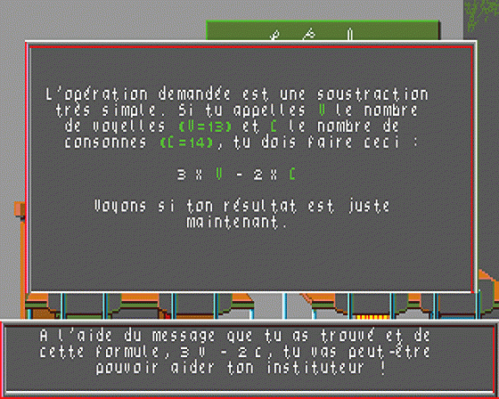 Le Labyrinthe aux Cent Calculs Screenshot 6 (Atari ST)