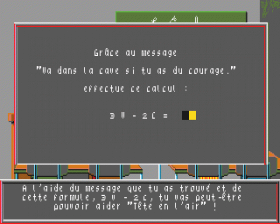 Le Labyrinthe aux Mille Calculs Screenshot 6 (Atari ST)