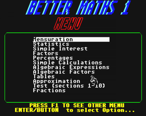 Better Maths Screenshot 5 (Atari ST)