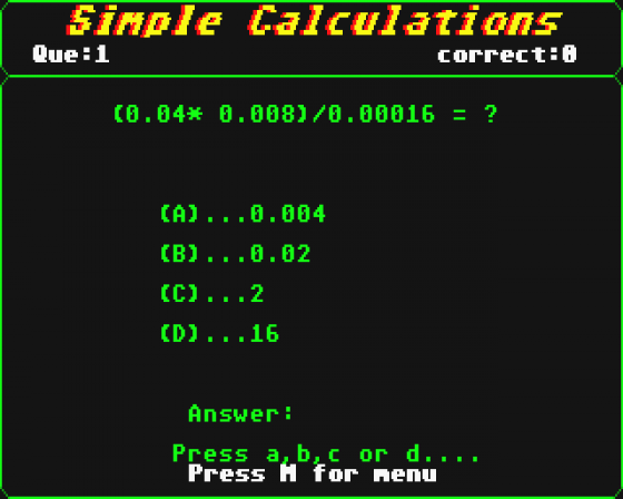 Better Maths Screenshot 6 (Atari ST)