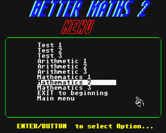 Better Maths Screenshot 7 (Atari ST)