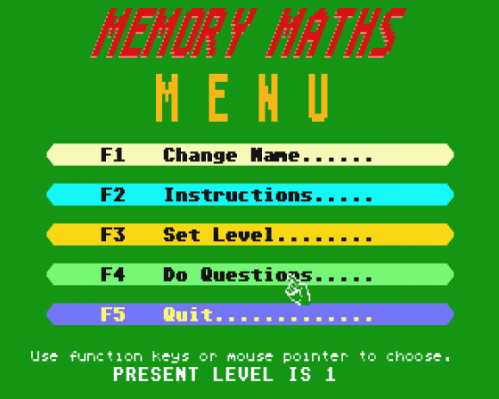 Maths Mania! Screenshot 15 (Atari ST)