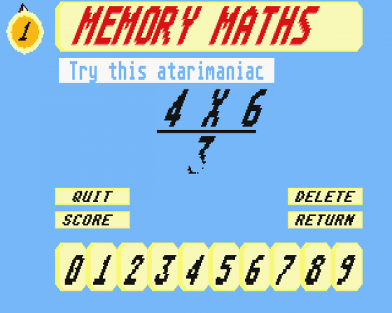 Maths Mania! Screenshot 16 (Atari ST)