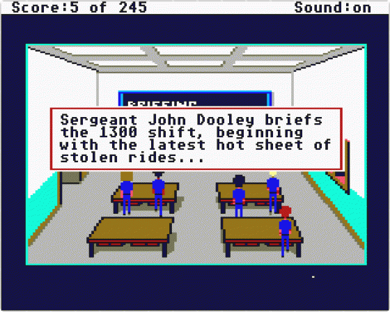 Police Quest: In Pursuit Of The Death Angel Screenshot 5 (Atari ST)