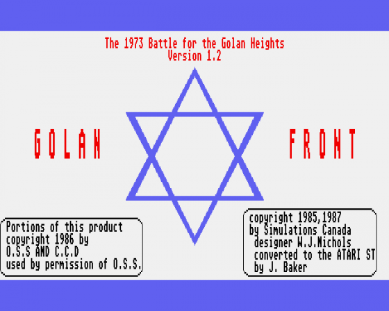 Golan Front: The 1973 Arab/Israeli War in the North 1.2