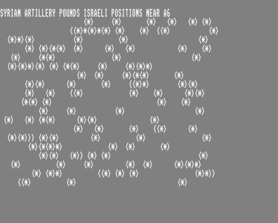 Golan Front: The 1973 Arab/Israeli War in the North 1.2 Screenshot 15 (Atari ST)