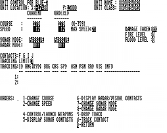 Grey Seas, Grey Skies: Tactical Modern Naval Combat Screenshot 6 (Atari ST)