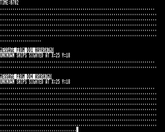 In Harm's Way: Tactical Naval Combat in the Pacific, 1943-1944 1.1 Screenshot 11 (Atari ST)