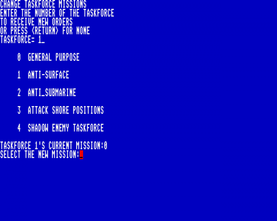 Seventh Fleet: Modern Naval Combat in the Pacific Ocean 1.1 Screenshot 6 (Atari ST)