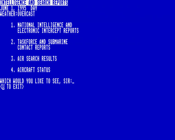 Seventh Fleet: Modern Naval Combat in the Pacific Ocean 1.1 Screenshot 9 (Atari ST)