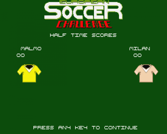 European Soccer Challenge Screenshot 5 (Atari ST)