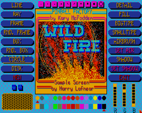 Pinball Factory 1.1 Screenshot 6 (Atari ST)