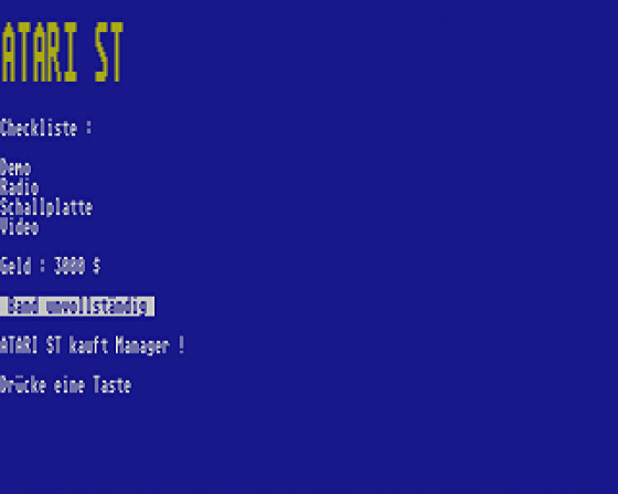 Atari Ausgabe 8 - Strategie Screenshot 12 (Atari ST)