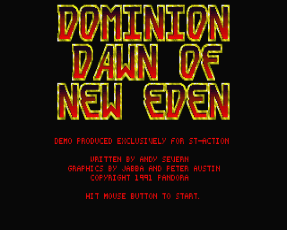 Dominion: Dawn of New Eden