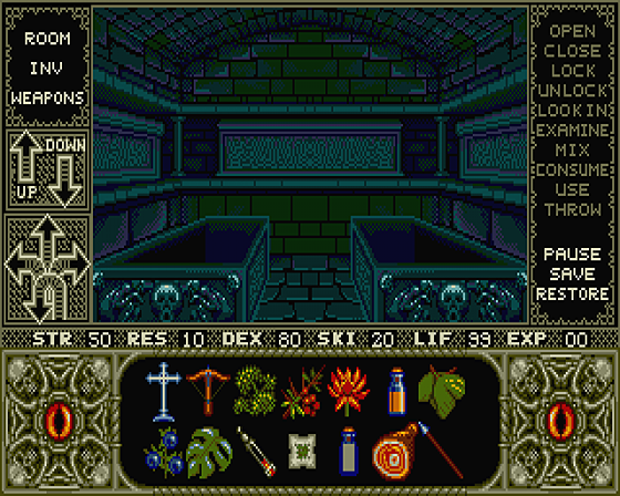 Elvira: Mistress Of The Dark Demo Screenshot 11 (Atari ST)