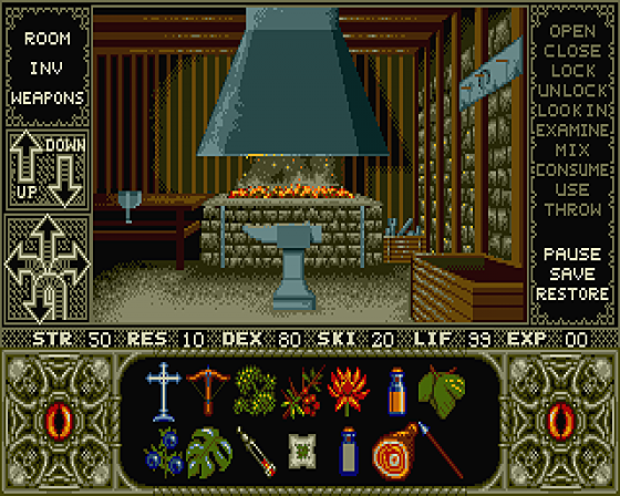 Elvira: Mistress Of The Dark Demo Screenshot 15 (Atari ST)