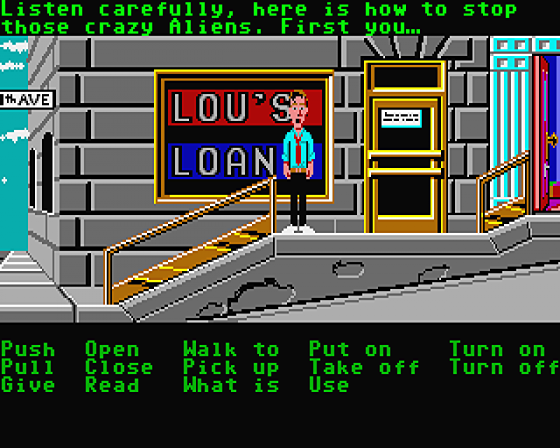 Zak McKracken and the Alien Mindbenders [rolling demo] Screenshot 5 (Atari ST)