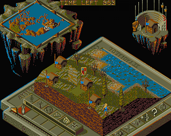 Populous II: Trials of the Olympian Gods Demo Screenshot 6 (Atari ST)