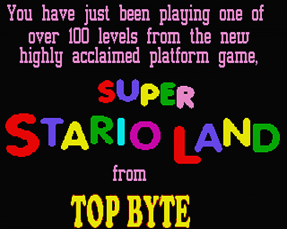 Super Stario Land [preview] Screenshot 7 (Atari ST)