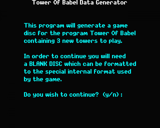 Tower of Babel [Datadisk]