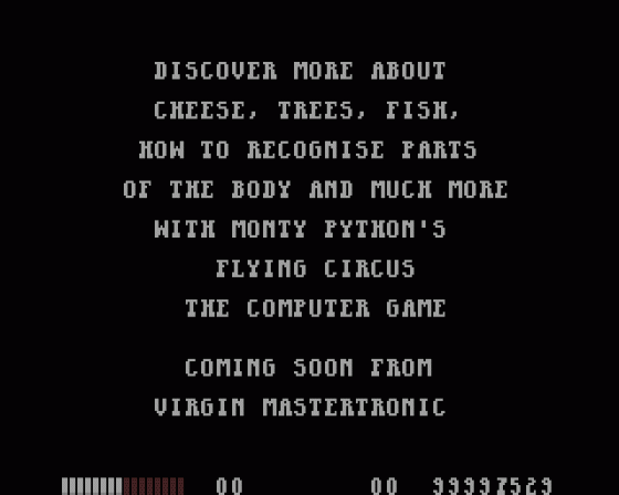 Monty Python's Flying Circus [preview] Screenshot 11 (Atari ST)