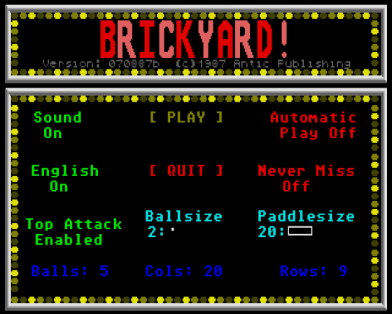 Brickyard!