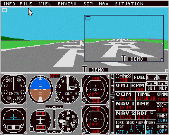 Flight Simulator II Screenshot 6 (Atari ST)