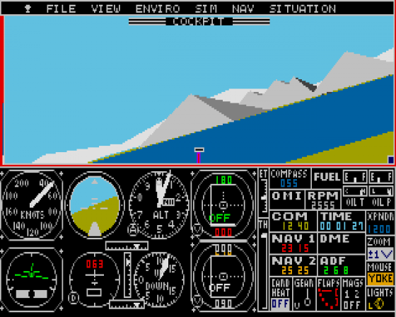 Flight Simulator II [WIP 1985.01.11] Screenshot 10 (Atari ST)