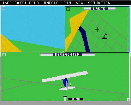 Flugsimulator II 1.1 Screenshot 10 (Atari ST)