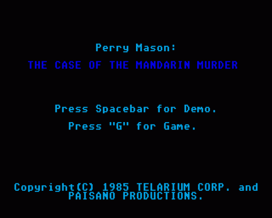 Perry Mason: The Case of the Mandarin Murder [ENG v 2.5]