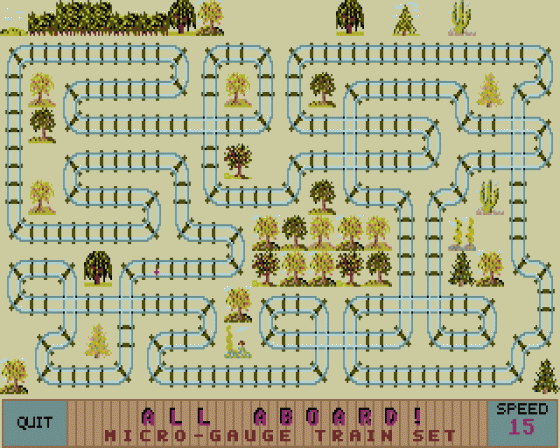 All Aboard! Micro Gauge Train Set Screenshot 6 (Atari ST)