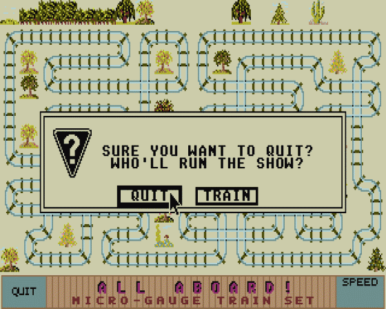 All Aboard! Micro Gauge Train Set Screenshot 7 (Atari ST)