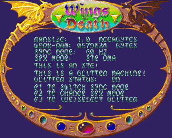 Wings Of Death Screenshot 5 (Atari ST)