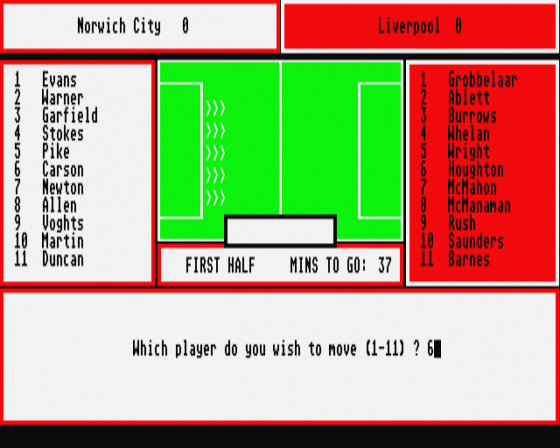 Division One '92 Screenshot 16 (Atari ST)