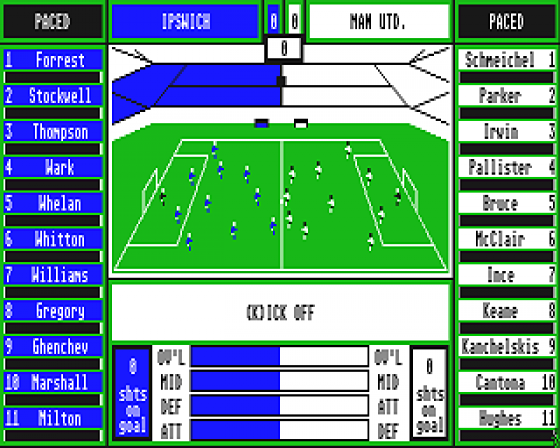 Premier Soccer 1.0 Screenshot 11 (Atari ST)