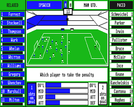 Premier Soccer 1.0 Screenshot 13 (Atari ST)