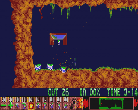 Lemmings Demo Screenshot 6 (Atari ST)