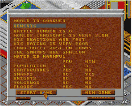 Populous (Data Disk) Screenshot 6 (Atari ST)