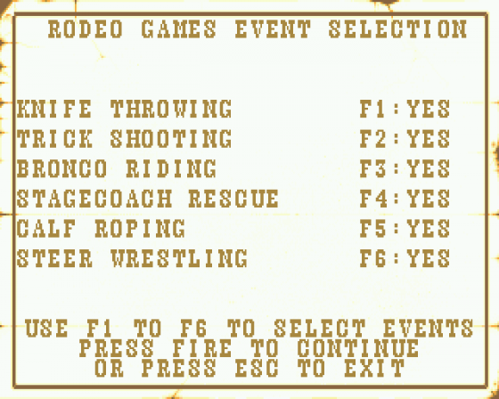 Buffalo Bill's Rodeo Games Screenshot 15 (Atari ST)