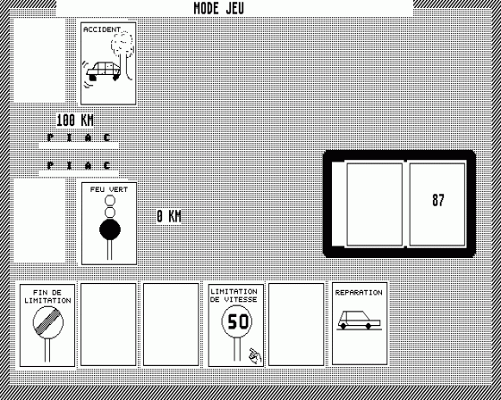 1000 Bornes Screenshot 7 (Atari ST)