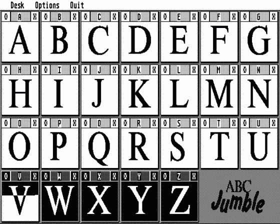 ABC Jumble 3.0 Screenshot 7 (Atari ST)