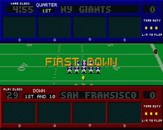 AFL Pro Football 1.02 Screenshot 8 (Atari ST)